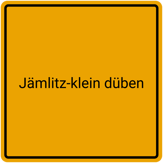 Meldebestätigung Jämlitz-Klein Düben